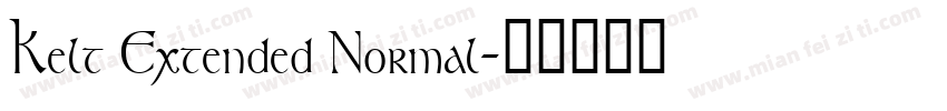 Kelt Extended Normal字体转换